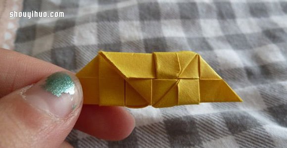 折纸手镯手环的折法 手工手镯手环折纸图解(2)