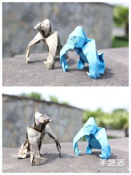 手工立体动物折纸-超逼真的立体动物折纸