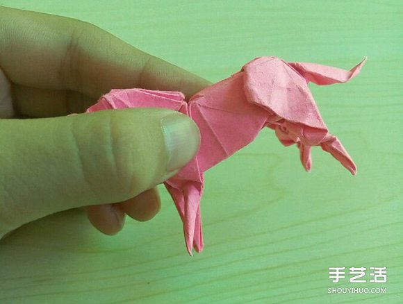 小松英夫的马折纸图解超详细立体马的折法教程