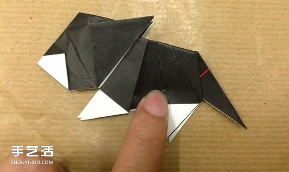 小动物折纸步骤图用纸折小动物的方法图解