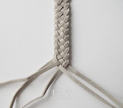 【 女人手工 】皮绳手链编法diy图解 皮绳手工编织简约手链| 首饰