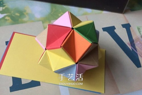 立体纸花球的折法图解怎么折纸立体花球步骤