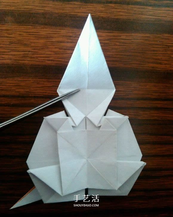 复杂小动物折纸立体松鼠的折纸方法带cp图