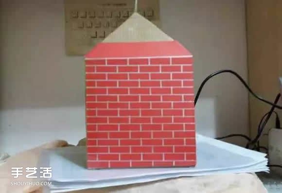 废纸盒做房子手工步骤 幼儿园手工纸盒房子 -  www.shouyihuo.com