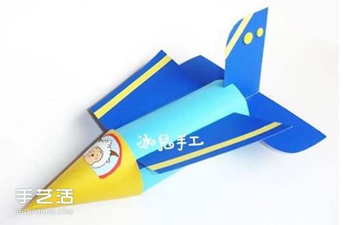 简单飞机模型制作过程 卫生纸筒手工制作飞机 - www.shouyihuo.com
