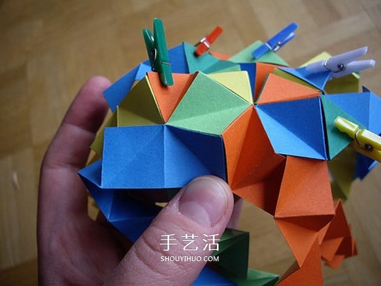 手工折纸气球教程,气球的折法图解