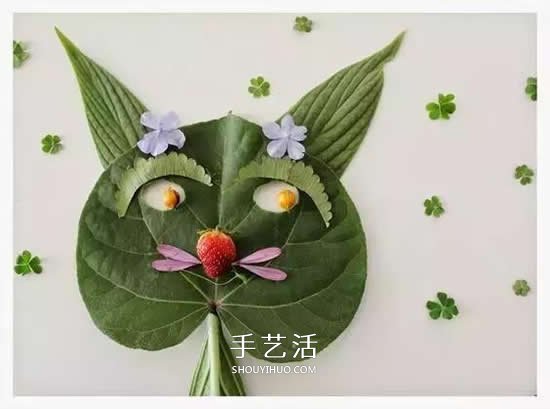 简单又好看的儿童树叶贴画图片大全  -  www.shouyihuo.com
