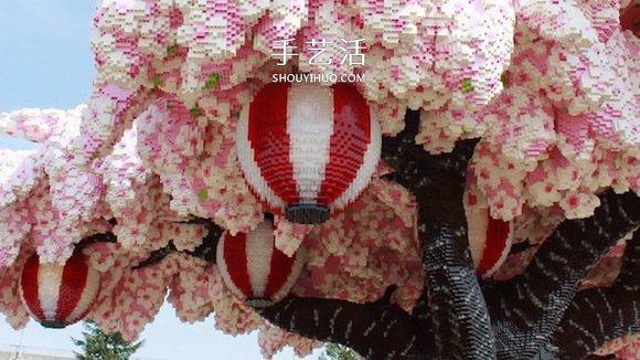 一年四季都绽放 世界上最大乐高樱花树图片 -  www.shouyihuo.com